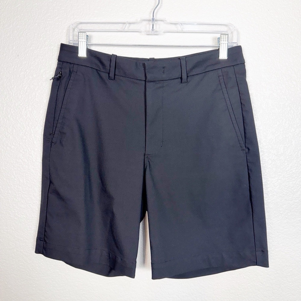 Kit + Ace Navigator Shorts Size 32 Men's Black Classic Preppy Golf Chino